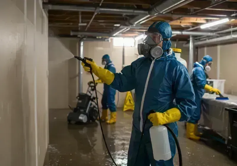 Basement Sanitization and Antimicrobial Treatment process in Arvada, CO